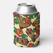 Cowboylaarzen & Rozen:  design. Blikjeskoeler (Blikje Achterkant)