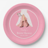 Cowboylaarzen & Trouwjurk Bruidsdouche Papieren Bordje (Voorkant)