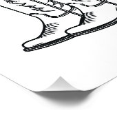 Cowboylaarzen voor Kustcowgirls Western Bruidsfees Perfect Poster (Hoek)