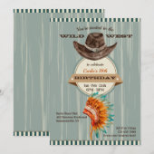 Cowboys and Indians Headwear Kaart (Voorkant / Achterkant)