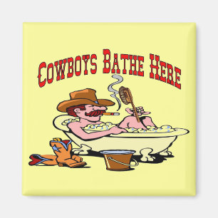Cowboys Bathe Hier Magneet