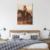  Cowboys, Buffalo Bill on Charlie van Cary Canvas Afdruk (Insitu (Slaapkamer))