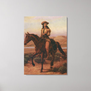  Cowboys, Buffalo Bill on Charlie van Cary Canvas Afdruk