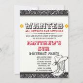 Cowboys & Cowgirls Bandana Invitations de fête d'a (Devant)