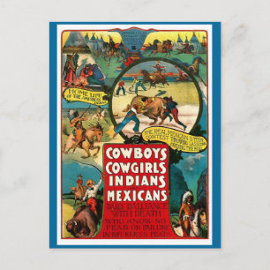 Cowboys, Cowgirls - Carte postale