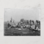 Cowboys die uiteten op het Briefkaart (Voorkant)