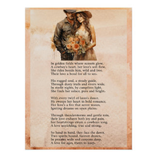 Cowboy's Droom Perfect Poster