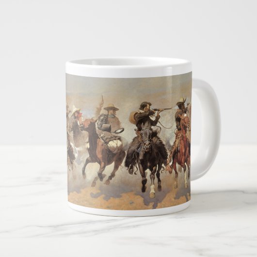 cowboys, een slag voor hout van Remington Jumbo Beker (Voorkant rechts)