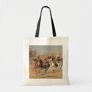 cowboys, een slag voor hout van Remington Tote Bag