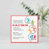 Cowboys et invitation de fête d'anniversaire (Debout devant)