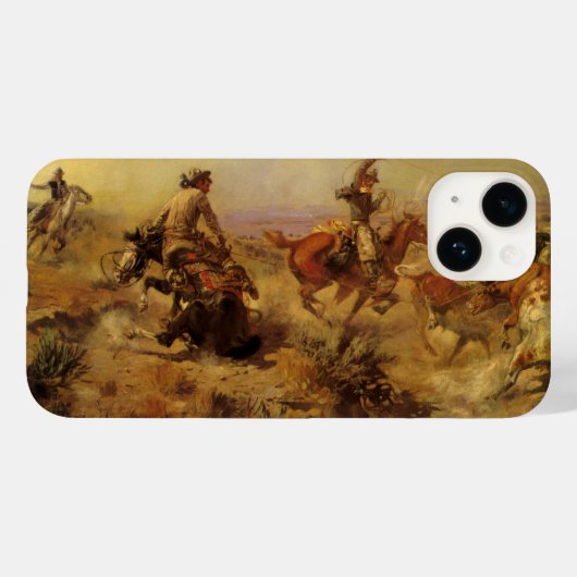  cowboys, geJerkeerd door CM Russell Case-Mate iPhone Case (Achterkant (horizontaal))