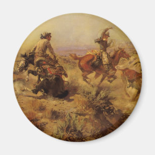 cowboys, geJerkeerd door CM Russell Magneet