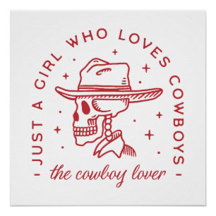 Cowboys houden van cowgirl esthetiek perfect poster