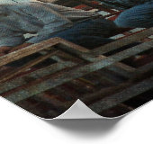 Cowboys in een Rodeo Poster (Hoek)