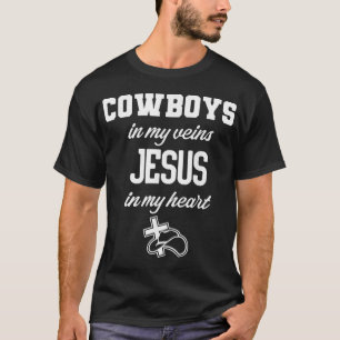 Cowboys in mijn zegen Jezus in mijn hart Christeli T-shirt