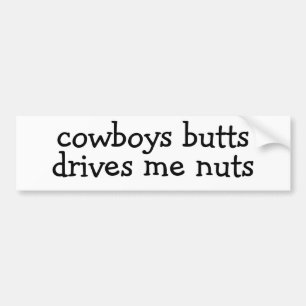 cowboys maar drijven me gek Bumpersticker