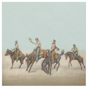 Cowboys occidentaux vintages opposant le tissu de