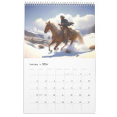 Cowboys op paarden kalender (Jan 2026)