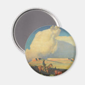  cowboys, open bereik door Maynard Dixon Magneet (Voorkant / Achterkant)