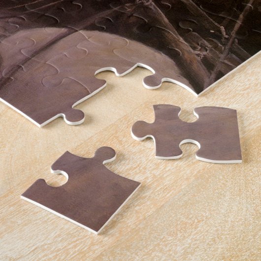 cowboys, opgesloten in Canyon door NC Wyeth Legpuzzel (Zijkant)