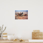 Cowboys roping a steer, 1897 (olie op doek) poster (Keuken)