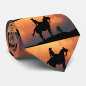 Cowboy's Silhouette Stropdas (Opgerold)