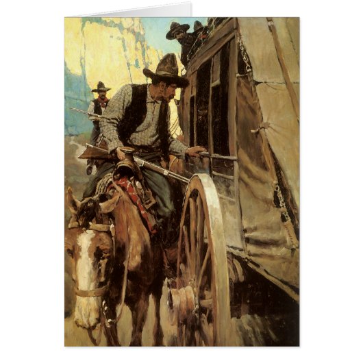  cowboys The Admirable Outlaw by NC Wyeth (Voorkant)