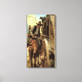 cowboys The Admirable Outlaw by NC Wyeth Canvas Afdruk (Voorkant)