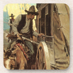  cowboys The Admirable Outlaw by NC Wyeth Drankjes Onderzetter