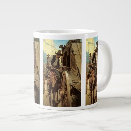  cowboys The Admirable Outlaw by NC Wyeth Extra Grote Mok (Voorkant rechts)