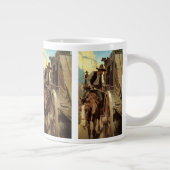  cowboys The Admirable Outlaw by NC Wyeth Extra Grote Mok (Rechts)