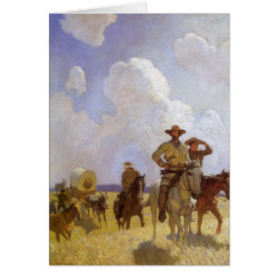  cowboys, The Parkman Outfit by NC Wyeth