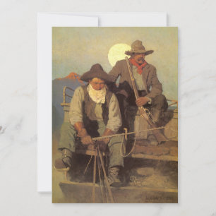  cowboys The Pay Stage by NC Wyeth