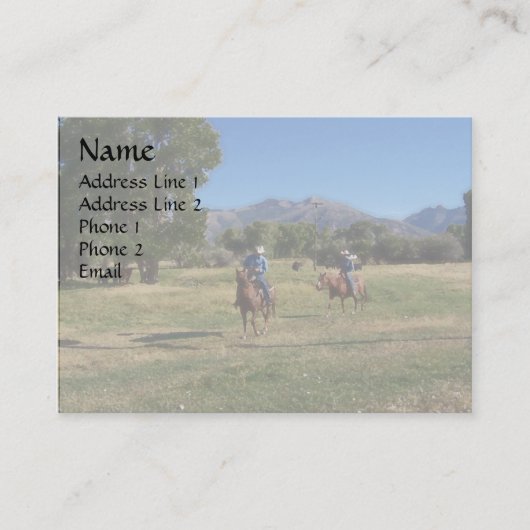 Cowboys Visitekaartje (Voorkant)