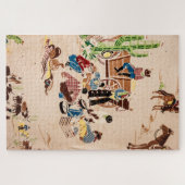 Cowboys  Wallpaper - Wild West - 1014 stuk Legpuzzel (Horizontaal)