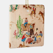 Cowboys -  Wallpaper - Wilde West Keramisch Ornament (Rechts)
