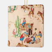 Cowboys -  Wallpaper - Wilde West Keramisch Ornament (Links)