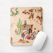 Cowboys -  Wallpaper - Wilde West Muismat (Met muis)