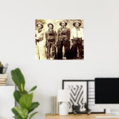 Cowboys Wild West Poster vintage (Bureau à domicile)