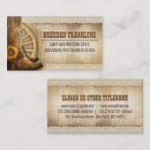 Cowboyschoenen Western Land Visitekaartje (Voorkant / Achterkant)