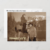 Cowboyus, Howdy. Briefkaart (Voorkant / Achterkant)