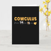 Cowculus Wiskunde Physics Koe Koe Kaart (Gele Bloem)