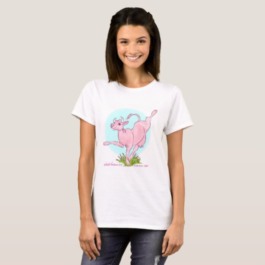Cowdalini Yoga T-shirt (Voorkant volledig)