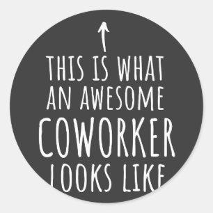 Cowerker Gift, Cowerker Mok, Geweldige Medewerker Ronde Sticker