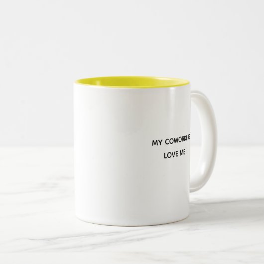 Cowerker Valentijn Gift, Fun Two-Toned Koffee Mok (Voorkant rechts)