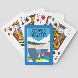 Cowes Isle of Wight Yacht Regatta Pokerkaarten