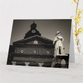 COWETA COUNTY COURTHOUSE Jumbo Carte de voeux (Fleur jaune)