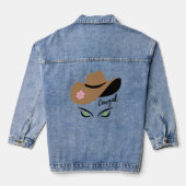 Cowgal Casquette Cat Eyes Denim Veste (Verso)