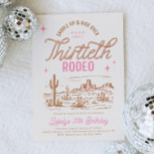 Cowgirl 30th Rodeo Anniversaire Invitation