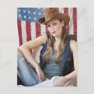 Cowgirl 5 briefkaart